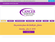 Tablet Screenshot of gastoncancerservices.org